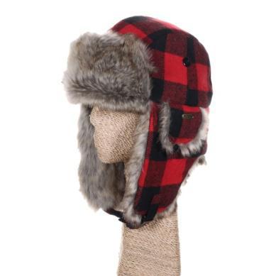Plaid Wool Blend Trooper Hat | Saint Cloud