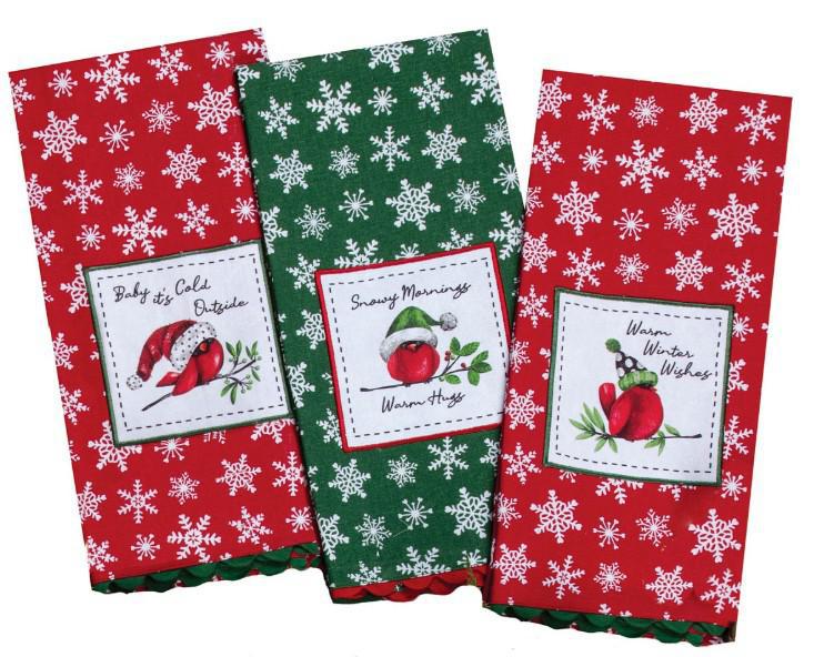 Playful Cardinal Assorted Tea Towels Playful Cardinal Assorted Tea Towels