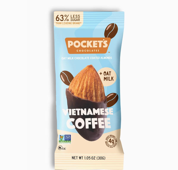 Pocket Latte Coffee Nuts | Vietnamese Coffee Chocolate Almonds