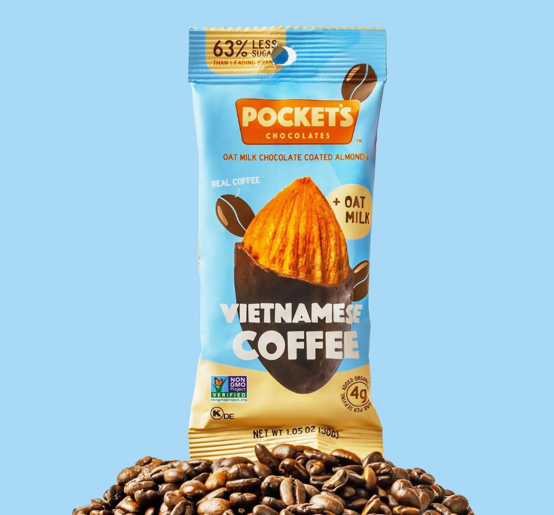 Pocket Latte Coffee Nuts | Vietnamese Coffee Chocolate Almonds