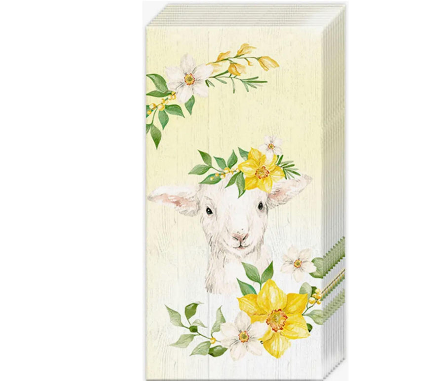 Pocket Tissues |Lammy Yellow Lamb