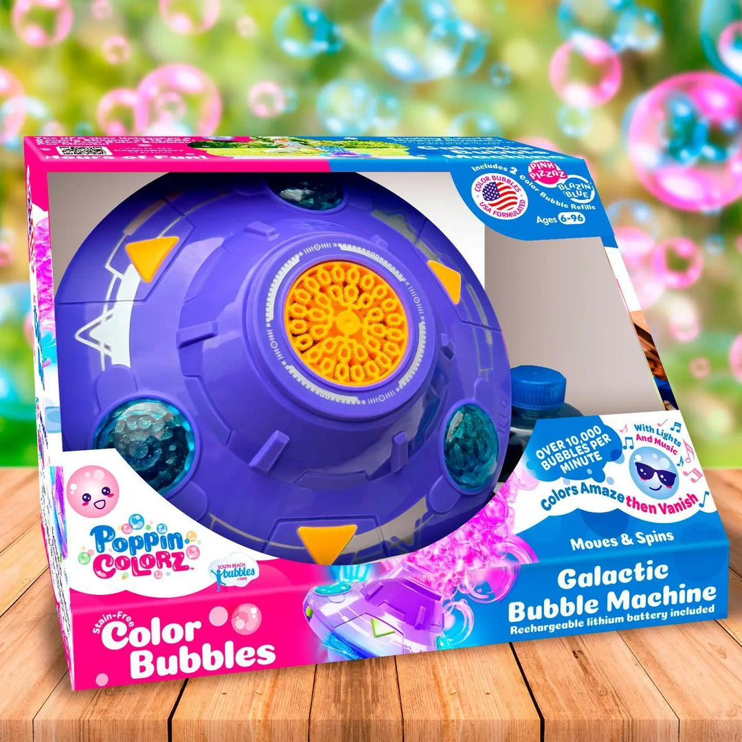 South Beach Bubbles Giant WOWmazing Bubble Kit Poppincolorz Galactic Bubble Machine South Beach Bubbles Giant WOWmazing Bubble Kit