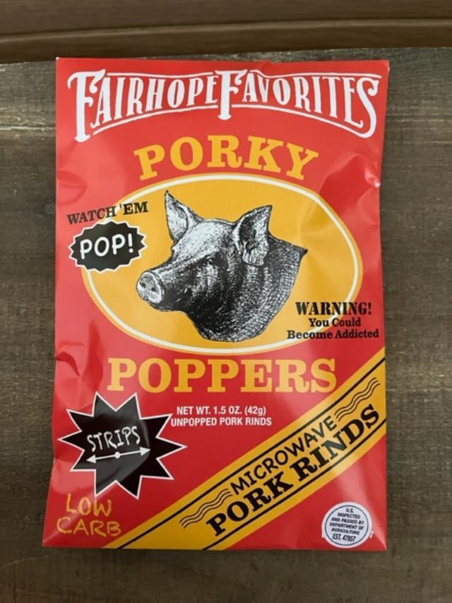 Porky Poppers - Microwave Pork Rinds Porky Poppers - Microwave Pork Rinds