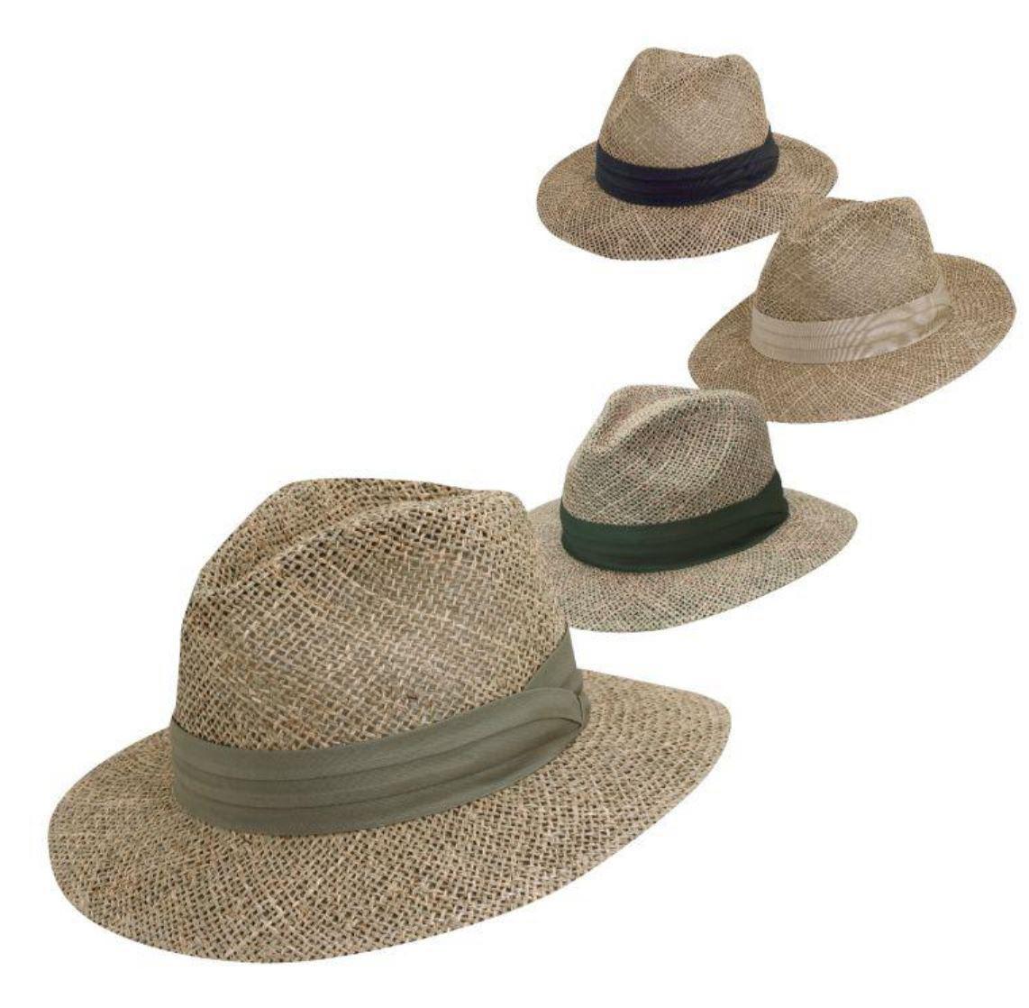 Portland Twisted Seagrass Straw Safari Hat | Khaki