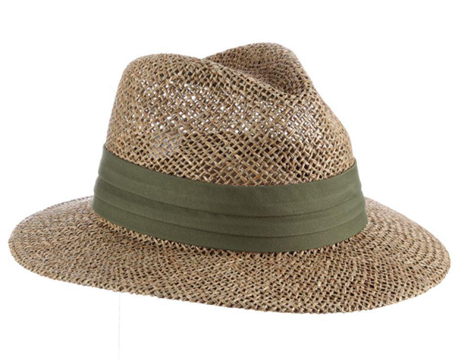 Portland Twisted Seagrass Straw Safari Hat | Khaki