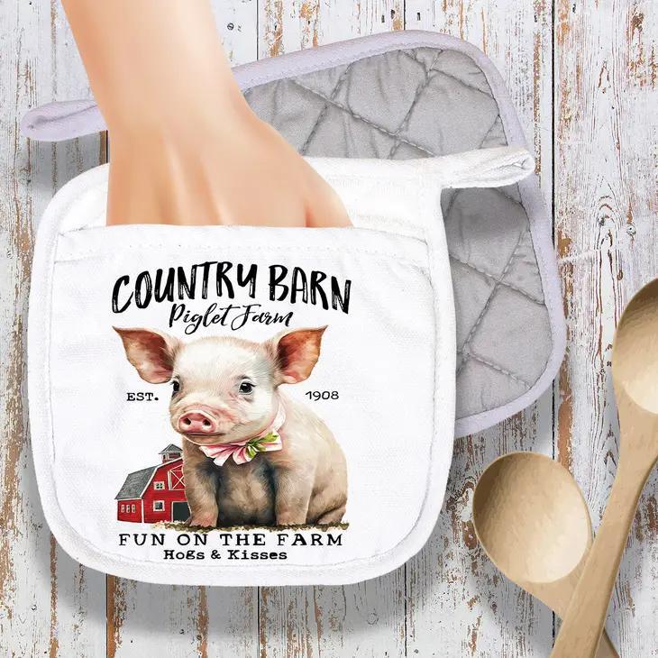 Pot Holder Oven Mitt | Country Piglet Farm