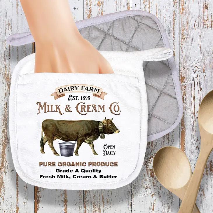 Pot Holder Oven Mitt | Dairy Farm Milk & Cream Co.