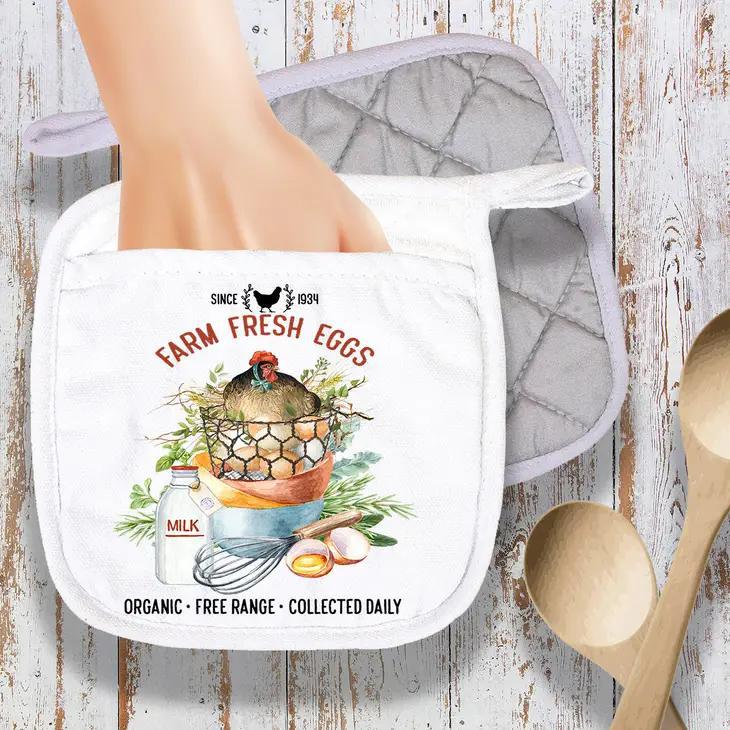 Pot Holder Oven Mitt | Farm Fresh Eggs