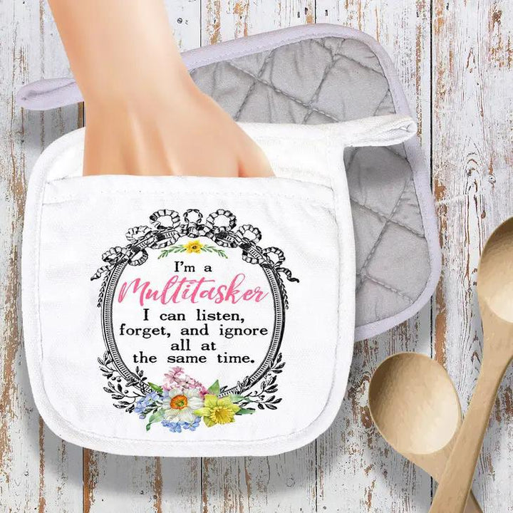 Pot Holder Oven Mitt | I'm a Multitasker