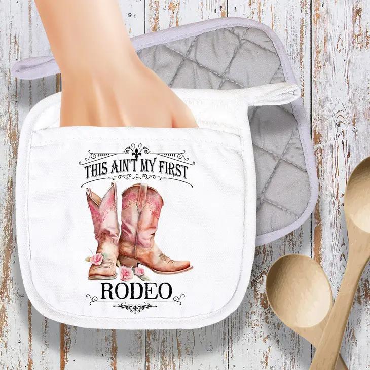 Pot Holder Oven Mitt | Not My First Rodeo