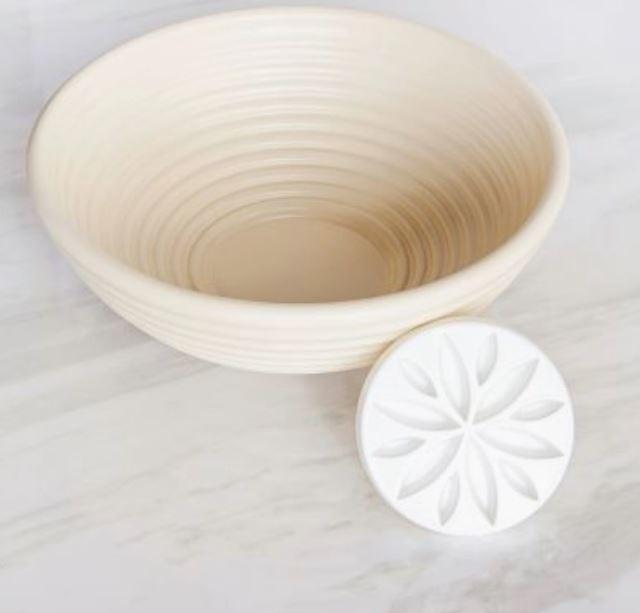 Proofing Basket & Embosser – 8" Plastic Bowl for Artisan Bread Proofing Basket & Embosser – 8" Plastic Bowl for Artisan Bread