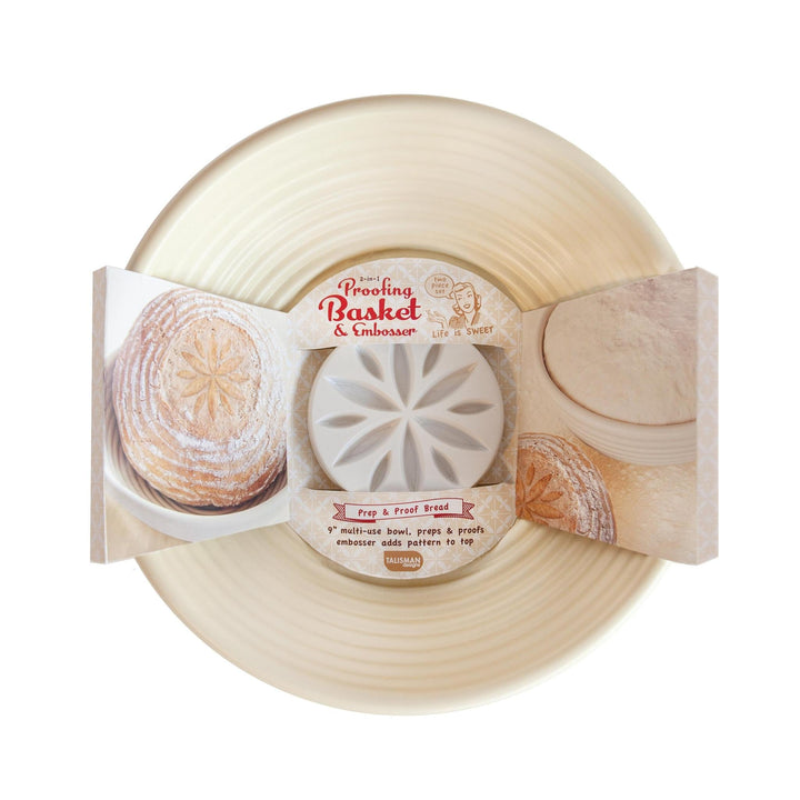 Proofing Basket & Embosser – 8" Plastic Bowl for Artisan Bread Proofing Basket & Embosser – 8" Plastic Bowl for Artisan Bread