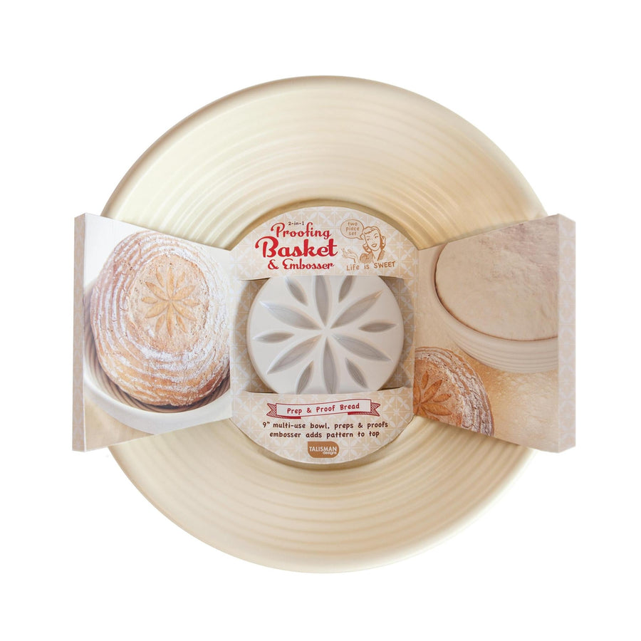 Proofing Basket & Embosser – 8" Plastic Bowl for Artisan Bread Proofing Basket & Embosser – 8" Plastic Bowl for Artisan Bread
