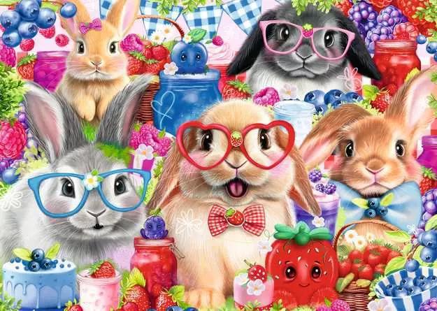 Ravensburger | Bunnies and Berries 35-Piece Children's Jigsaw Puzzle Ravensburger | Bunnies and Berries 35-Piece Children's Jigsaw Puzzle