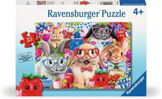 Ravensburger | Bunnies and Berries 35-Piece Children's Jigsaw Puzzle Ravensburger | Bunnies and Berries 35-Piece Children's Jigsaw Puzzle