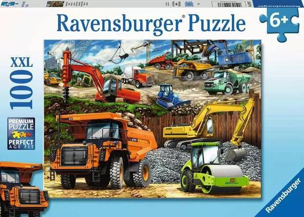 Ravensburger  Children’s Jigsaw Puzzle Construction Vehicles - 100 Pieces Puzzle Ravensburger  Children’s Jigsaw Puzzle Construction Vehicles - 100 Pieces Puzzle
