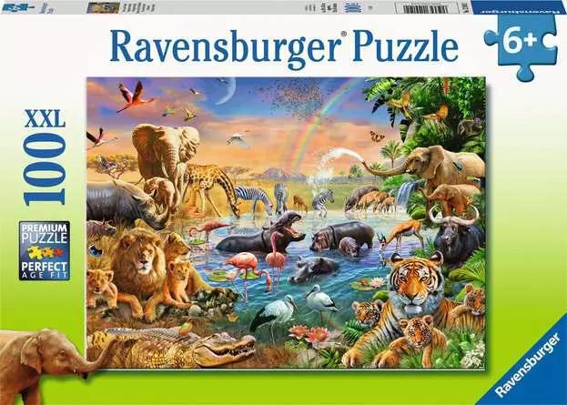 Ravensburger Children’s Jigsaw Puzzle Savannah Jungle Waterhole - 100 Piece Puzzle Ravensburger Children’s Jigsaw Puzzle Savannah Jungle Waterhole - 100 Piece Puzzle