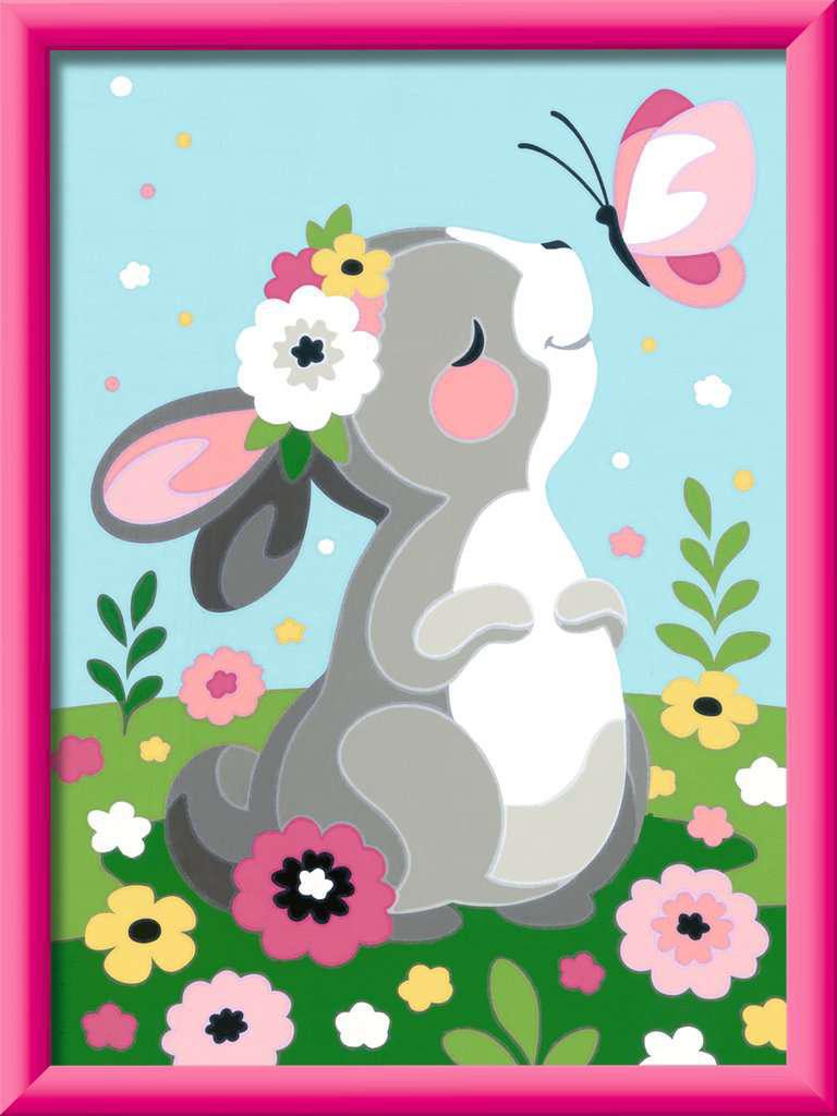 Ravensburger CreArt Paint By Numbers| Beautiful Bunny