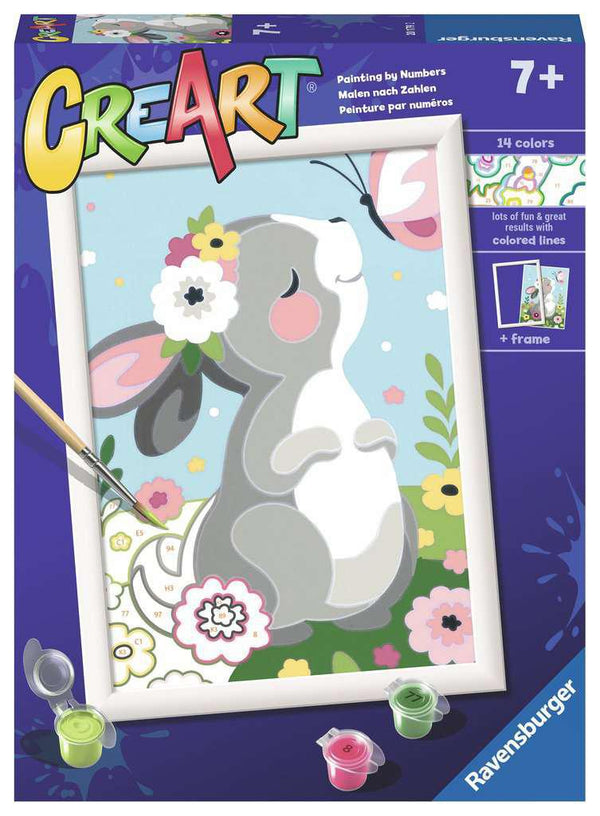 Ravensburger CreArt Paint By Numbers| Beautiful Bunny