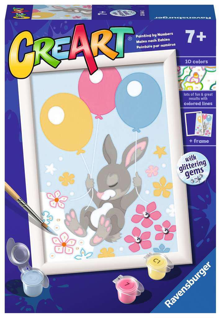 Ravensburger CreArt Paint By Numbers| Flying Bunny