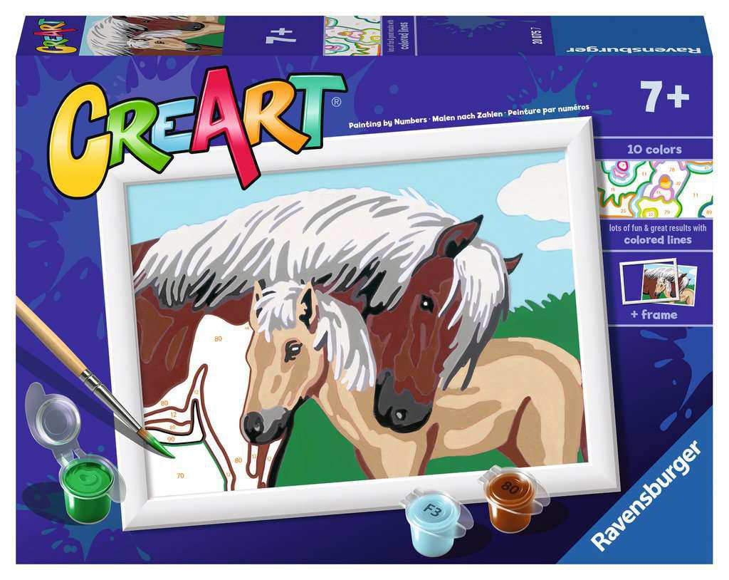 Ravensburger CreArt Paint By Numbers| Mother & Foal