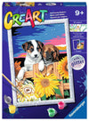 Ravensburger CreArt Paint By Numbers| Sunset Paw-fection