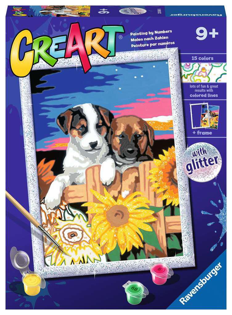 Ravensburger CreArt Paint By Numbers| Sunset Paw-fection