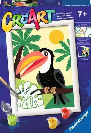 Ravensburger CreArt Paint By Numbers| Toucan in Jungle Ravensburger CreArt Paint By Numbers| Toucan in Jungle
