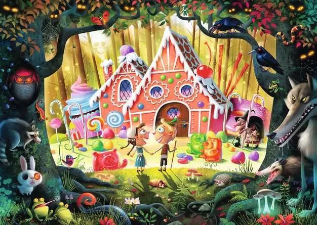 Ravensburger | Dean MacAdam: Hansel and Gretel Beware! 1000 Piece Jigsaw Puzzle Ravensburger | Dean MacAdam: Hansel and Gretel Beware! 1000 Piece Jigsaw Puzzle