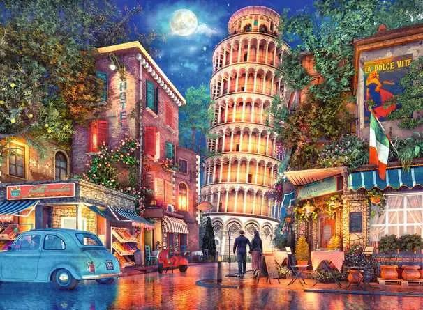 Ravensburger | Evening in Pisa 500 Piece Jigsaw Puzzle Ravensburger | Evening in Pisa 500 Piece Jigsaw Puzzle