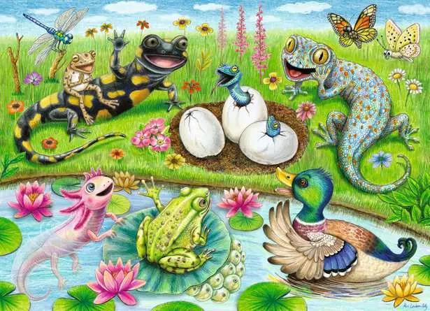 Ravensburger | Hello Hatchlings 60-Piece Children's Jigsaw Puzzle Ravensburger | Hello Hatchlings 60-Piece Children's Jigsaw Puzzle