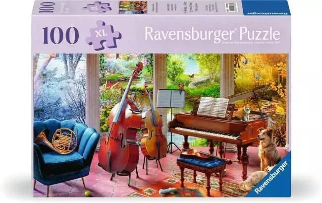 Ravensburger Jigsaw Puzzle | 4 Seasons in Music 100 XL Piece Ravensburger Jigsaw Puzzle | 4 Seasons in Music 100 XL Piece