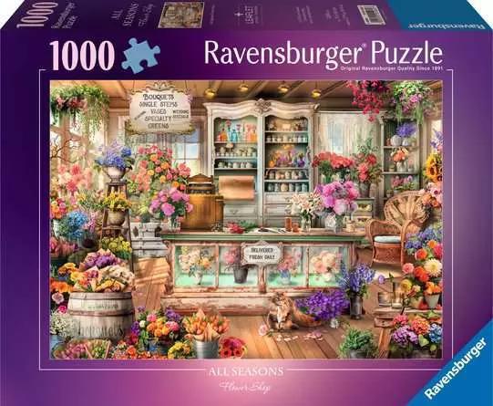 Ravensburger Jigsaw Puzzle All Seasons Flower Shop - 1000 Pieces Puzzle Ravensburger Jigsaw Puzzle All Seasons Flower Shop - 1000 Pieces Puzzle