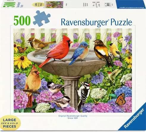 Ravensburger Jigsaw Puzzle | At the Birdbath – 500 Pieces Ravensburger Jigsaw Puzzle | At the Birdbath – 500 Pieces