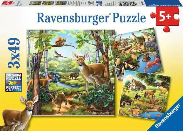 Ravensburger Jigsaw Puzzle Children’s Jigsaw Puzzle Forest/Zoo/Domestic Animals - 49 Pieces Puzzle Ravensburger Jigsaw Puzzle Children’s Jigsaw Puzzle Forest/Zoo/Domestic Animals - 49 Pieces Puzzle
