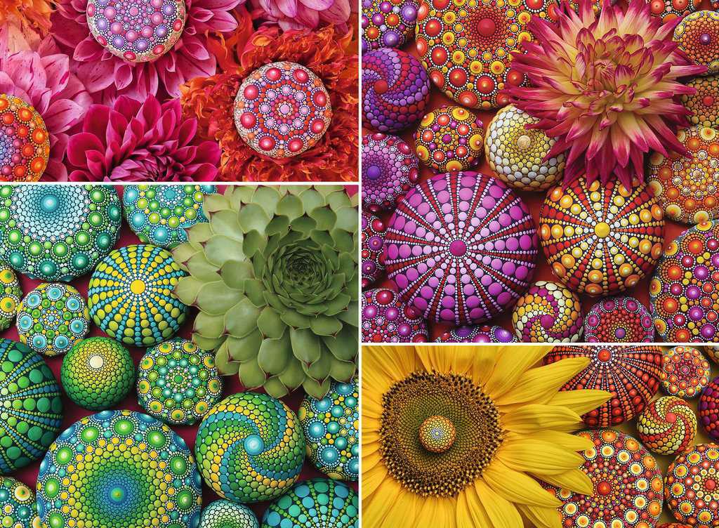 Ravensburger Jigsaw Puzzle | Color Your World Series — Mandala Blooms