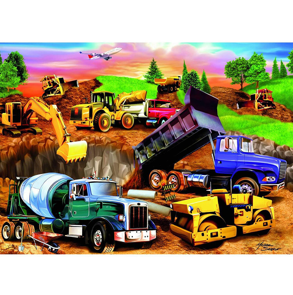 Ravensburger Jigsaw Puzzle | Construction Crowd 60 Piece Ravensburger Jigsaw Puzzle | Construction Crowd 60 Piece