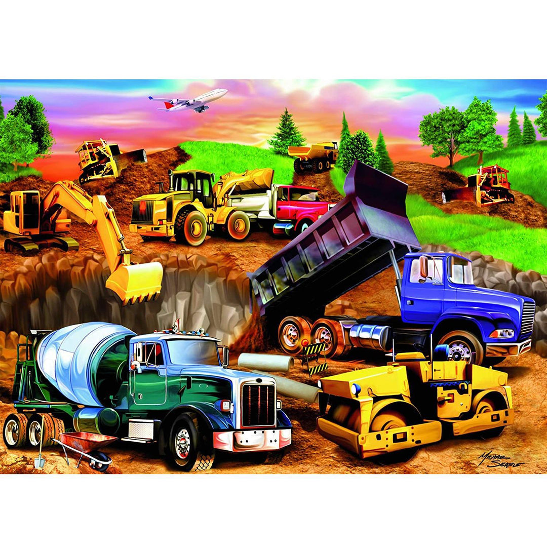Ravensburger Jigsaw Puzzle | Construction Crowd 60 Piece Ravensburger Jigsaw Puzzle | Construction Crowd 60 Piece