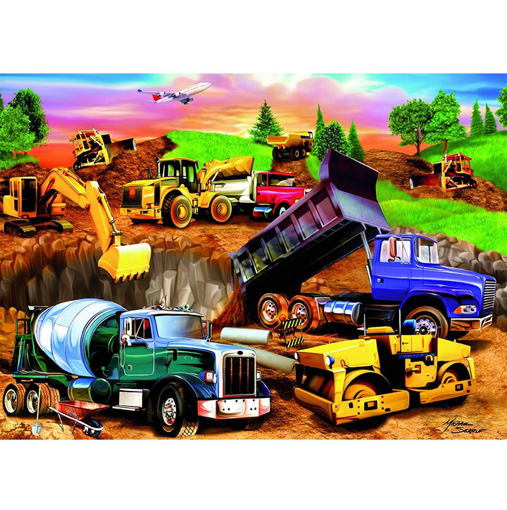 Ravensburger Jigsaw Puzzle | Construction Crowd 60 Piece Ravensburger Jigsaw Puzzle | Construction Crowd 60 Piece