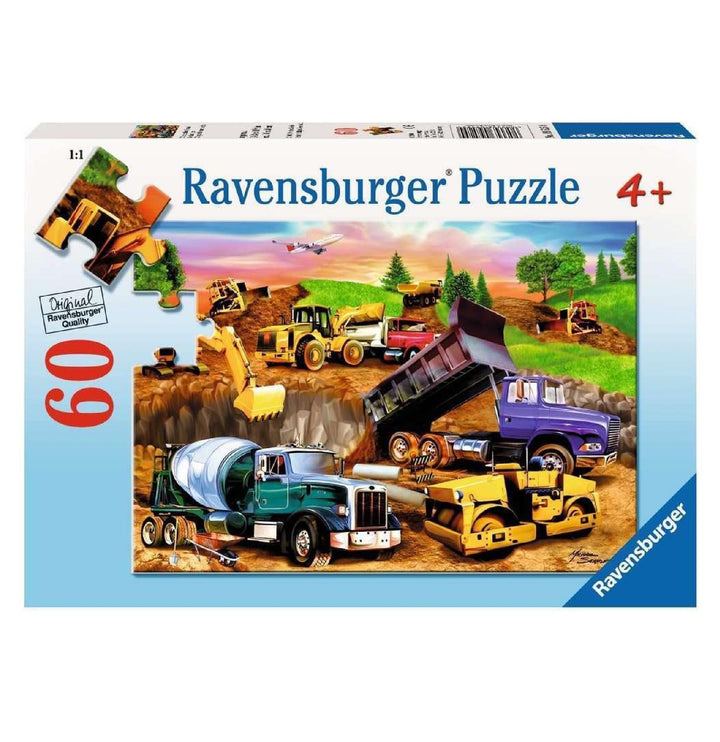 Ravensburger Jigsaw Puzzle | Construction Crowd 60 Piece Ravensburger Jigsaw Puzzle | Construction Crowd 60 Piece