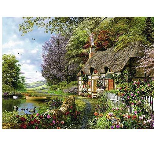 Ravensburger Jigsaw Puzzle | Country Cottage 1500 Piece Ravensburger Jigsaw Puzzle | Country Cottage 1500 Piece