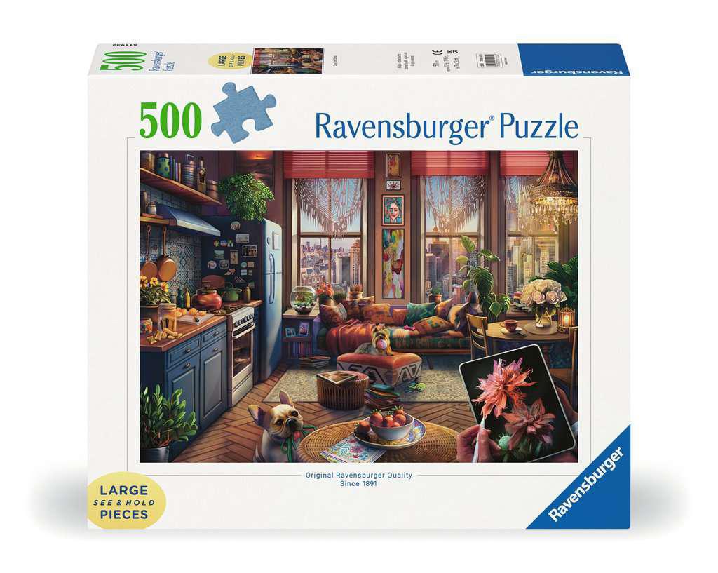 Ravensburger Jigsaw Puzzle | Cozy Boho Studio 500 Piece
