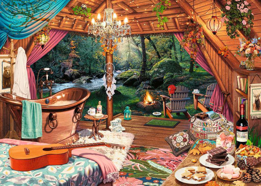 Ravensburger Jigsaw Puzzle | Cozy Glamping 500 Piece