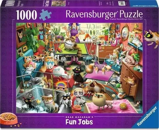 Ravensburger Jigsaw Puzzle | Dean MacAdam: The Cat Groomer Ravensburger Jigsaw Puzzle | Dean MacAdam: The Cat Groomer