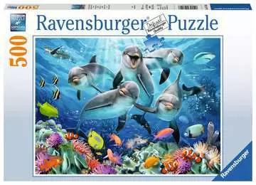 Ravensburger Jigsaw Puzzle | Dolphins in the Coral Reef 500 Piece