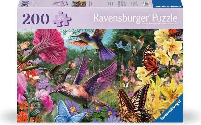 Ravensburger Jigsaw Puzzle | Hummingbirds and Butterflies 200 Piece Ravensburger Jigsaw Puzzle | Hummingbirds and Butterflies 200 Piece