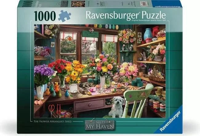 Ravensburger Jigsaw Puzzle | My Haven No.13 Flower Arranger by Steve Read Ravensburger Jigsaw Puzzle | My Haven No.13 Flower Arranger by Steve Read
