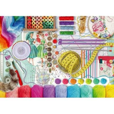 Ravensburger Jigsaw Puzzle | Needlework Station – 500 Pieces Ravensburger Jigsaw Puzzle | Needlework Station – 500 Pieces