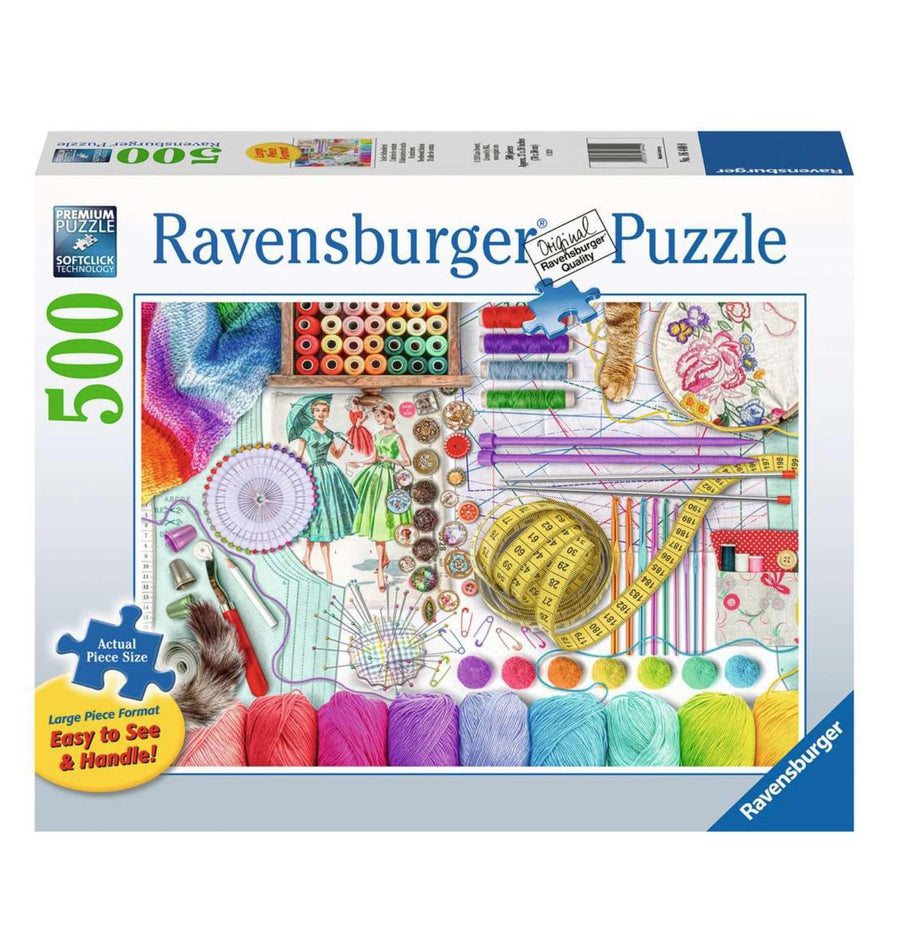 Ravensburger Jigsaw Puzzle | Needlework Station – 500 Pieces Ravensburger Jigsaw Puzzle | Needlework Station – 500 Pieces
