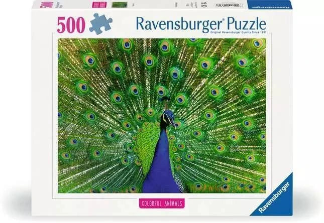 Ravensburger Jigsaw Puzzle | Peacock 500 Piece Ravensburger Jigsaw Puzzle | Peacock 500 Piece